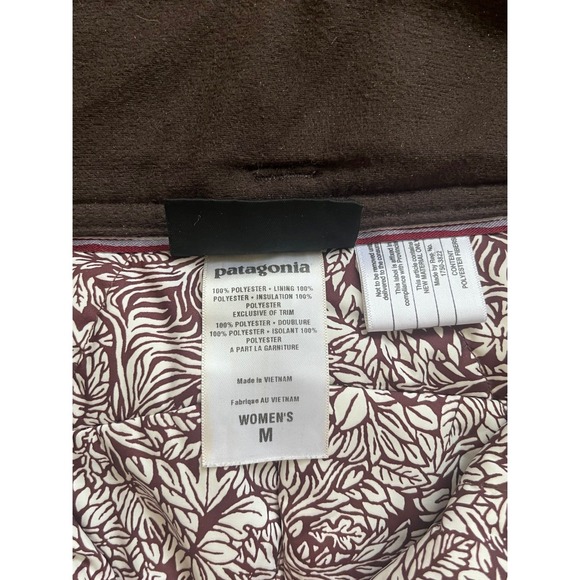 Patagonia Waterproof Insulated Ski Snowboard Pants Womens Medium Plum - Picture 2 of 10